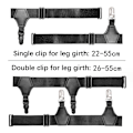 Pikkukuva 4 / 8: Naisten seksikäs punk gootti PU-nahkainen joustava sukkanauha jalan reisirengas C Plastic single clamp
