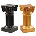 Miniatyrbilde 2 av 5: Romersk søyle gresk søylestatue Sokkel Lysestakestativ Fig Gold