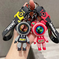 Pikkukuva 3 / 8: Sarjakuva Lightning Bear Avaimenperä Astronaut Bear Doll Avaimenperä laukku Black