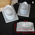 Miniatyrbild 1 av 8: 3D Yuanbao Form Plast Jelly Handgjord Sugarcraft Form C B