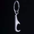 TC4 Titanium Alloy Creative Mini Beer Flasköppnare Nyckelring wi