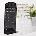 Miniatyrbilde 6 av 8: 48/72 hull kreative smykker øredobber studs display stativ White 18X8.8cm