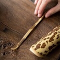 Pikkukuva 3 / 8: Luonnollinen käsintehty puuteelehti Matcha tikkuja lusikka teeastia Whit 3