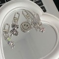 Pikkukuva 4 / 8: Cross Keychain Creative pyörivä reppuriipus Silver-A8