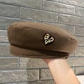 Miniatyrbilde 4 av 8: Bomull Dame Berets Vinterluer Høst Vinter Street Åttekantet Coffee