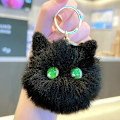 Miniatyrbilde 7 av 8: e Blush Cat Ball nøkkelring Plysj anheng Bag Anheng Bursdag Gi A