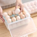 Miniatyrbilde 3 av 8: 15 Grids Egg Oppbevaringsboks Egg Kartong PP Case Egg Box Tray Blue