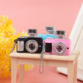 Miniatyrbild 3 av 5: Mini digitalkamera modell 1:12 Dockhuskamera LED-blixtnyckel Pink