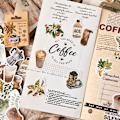 Pikkukuva 3 / 8: 46 kpl Koristetarroja Scrapbooking Label Diary Paperi A