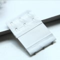 Miniatyrbillede 1 af 8: BH-forlængerforlængelse elastisk 2/3 kroge Clip On Strap Blød B White