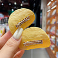 Miniatyrbild 2 av 6: Roliga simulerade potatischips hårnålshårklämmor för tjejer kvinnor