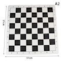 Miniatyrbild 1 av 8: PU Läder Soft Tournament Schackbräde för barns utbildning 51X51CM