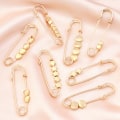 Miniatyrbillede 4 af 5: Justering Justerbar Gold Broche Heart Star Fast Tøj Wais A1