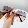 Pikkukuva 6 / 7: Vintage aurinkolasit naisille New Trend Large Frame Gradient Col A1
