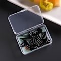 Pikkukuva 6 / 8: Läpinäkyvä Kids Fruit Fork Box Organizer muovinen case