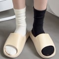 Miniatyrbillede 5 af 8: Dame Langstrømpe Cashmere Damestøvle Lårstrømpe i massiv uld C C