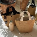 Miniatyrbillede 2 af 5: Elegant halmvævet håndtaske til damer Dame Holiday Beach Casual T Black