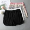 Miniatyrbild 3 av 5: Kvinnor Vår Sommar Samma färg Sida Spets Säkerhetsshorts Byxor Sw Gray