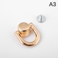 Miniatyrbild 7 av 8: Metallväska Nit Spikspänne Dubbar Knapp Handväska Bälteshängare Le A4
