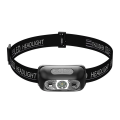 Miniatyrbild 7 av 8: USB Uppladdningsbar Strålkastare Rörelsesensor Ljusstark LED Running Fis black