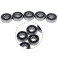 Miniatyrbillede 8 af 8: 5 Stk Sort ABEC-7 608RS Skateboard Rulleforseglede kuglelejer