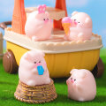 Miniatyrbillede 3 af 8: Mini e Funny Pig Figur Car Dashboard Ornament Desktop Resin Cr 3