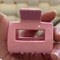 Pikkukuva 6 / 6: Hair Claws Clip Naisten Ponytail Clips Geometric Square Mediu White