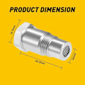 Miniatyrbild 5 av 5: Syresensor Distansadapter Bung Catalytic Converter Fix Check Silver