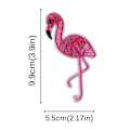 Miniatyrbillede 5 af 5: 10 STK Flamingo Patch Broderet Sy Strygning På Taske Stof Appliqu