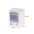 Pikkukuva 1 / 5: 1:12 Dollhouse Mini pystysuora uuni Mikroaaltouuni Keittiön uunivuoka White