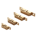 Pikkukuva 3 / 5: 1kpl messinkikosketushelmet, lukkoovi, jousipidike, kaapin oven salpa Gold 60mm