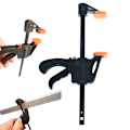 Miniatyrbild 2 av 5: 4 tums fast klämma Träbearbetningsstång F Clamp Grip Spärrfrigöring