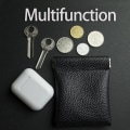 Miniatyrbillede 2 af 8: Pu Læder Møntpung Kvinder Mænd Mini Kort Pung Taske Key Headp Brown