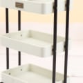 Miniatyrbillede 3 af 5: Dukkehus boliginventar mini køkkenstativ flytbar Beige