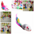 Pikkukuva 2 / 8: 1kpl/erä Pehmeä Fleece False Mouse Cat Lelut Värikäs Feather Funn