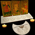 Miniatyrbilde 4 av 5: 2/4stk Tarotkortstativ i tre for Witch Divination Tools Displ 2