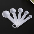 Miniatyrbilde 6 av 8: 5 stk. Baking Kokeredskaper Plast Måleskje Måling Lad Black