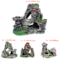 Miniatyrbillede 6 af 8: Mountain View Aquarium Rock Cave Tree Bridge Aquarium Ornament C