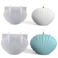 Miniatyrbillede 1 af 5: DIY Candle Silikone Form 3D Sea Shell Shape Aromaterapi Candl Large