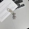 Pikkukuva 1 / 8: Cross Keychain Creative pyörivä reppuriipus Silver-A9