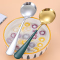 Miniatyrbilde 4 av 8: 1 stk Rustfritt stål Langt Håndtak Stor Rissuppeskje Ramen Nood Silver red