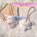 Pikkukuva 1 / 8: Squeak Doll Name Tarra Riipus Sammakko Panda Pehmo Matkalaukkulappu Rabbit