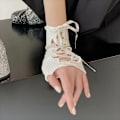 Pikkukuva 3 / 8: 1 Pari Lolita Style Tee-se-itse pitsit röyhelöt Käsineet Makea Gothic Fing A2
