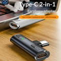 Miniatyrbillede 2 af 8: PD100W USB 3.2 Type C til Type C-adapter Hurtigopladning Type C He White