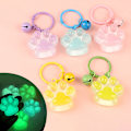 Pikkukuva 2 / 8: Luminous Cat Claw avaimenperä väri e Riipus Bell Avaimenperä Charms Blue