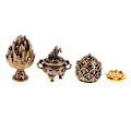 Miniatyrbilde 5 av 8: 1 stk legering liten Lotus Mountain Hollow Out røkelsespinnebrenner C