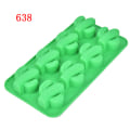 Miniatyrbillede 1 af 8: Silikone isterning form Silikone is form Maker Bakke Frugt Choco 638