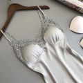 Miniatyrbilde 4 av 7: Kvinner Sexy Undertøy Silke Lace Robe Kjole Babydoll Nattkjole Gray S