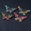 Miniatyrbillede 3 af 5: Mode farverig sommerfuglebroche Bryllup Krystal Rhinestone In A2