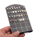 Miniatyrbilde 4 av 8: 48/72 hull kreative smykker øredobber studs display stativ White 18X8.8cm